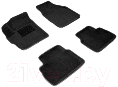 Комплект ковриков для авто Seintex 82157 (черный)