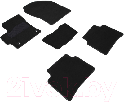 Комплект ковриков для авто Seintex 91238 (черный)