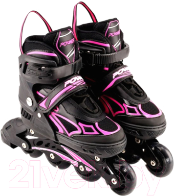 Роликовые коньки Игротрейд HD-P506-PS (р-р S 29-33, розовый)