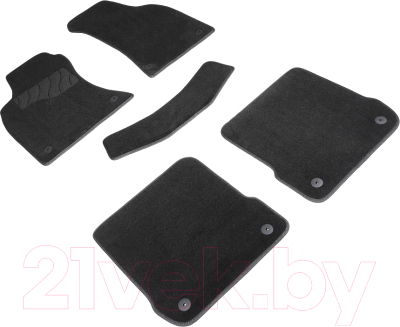 Комплект ковриков для авто Seintex 89632 (черный)