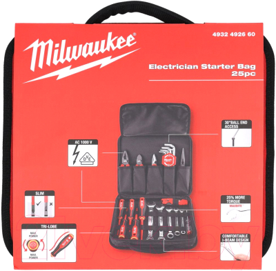 Универсальный набор инструментов Milwaukee 25PC / 4932492660