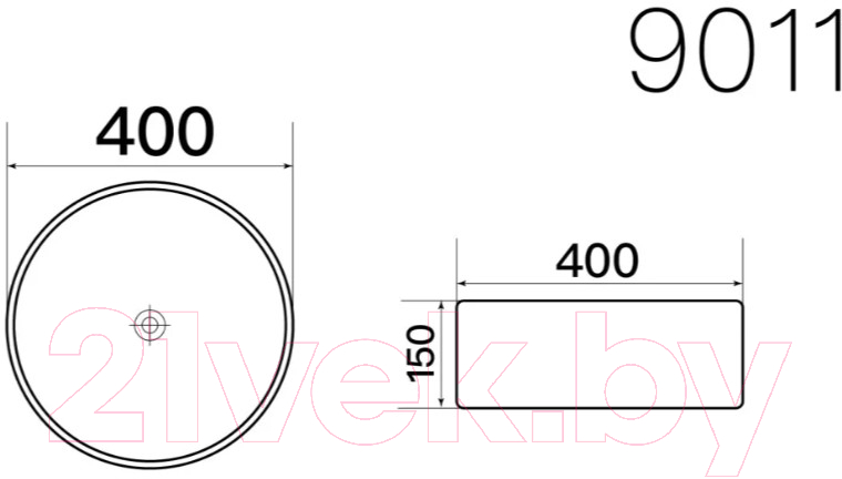 Умывальник Axus 9011 40