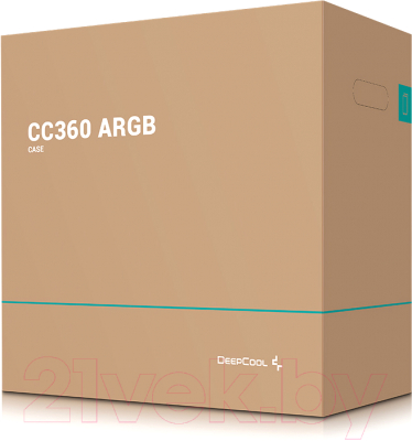 Корпус для компьютера Deepcool CC360 ARGB / R-CC360-BKAPM3-G-1 (без БП)