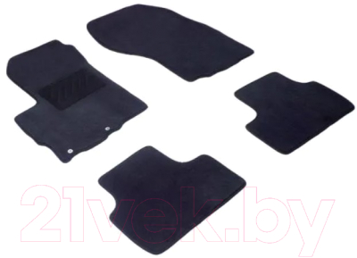 Комплект ковриков для авто Seintex 82448 (черный)