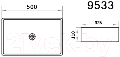 Купить Умывальник Axus 50 / 9533  