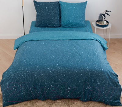 Комплект постельного белья Традиция Звездное небо Евро / 9794515