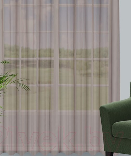 Гардина Велес Текстиль 600В (245x600, кофе)