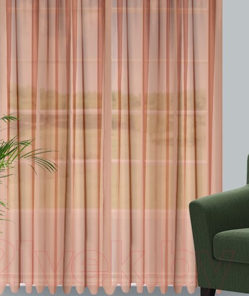 Гардина Велес Текстиль 600В (245x600, шоколад)