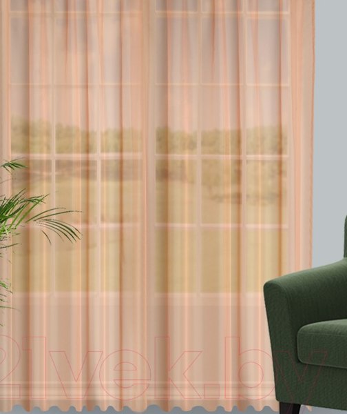 Гардина Велес Текстиль 600В (245x600, светло-коричневый)