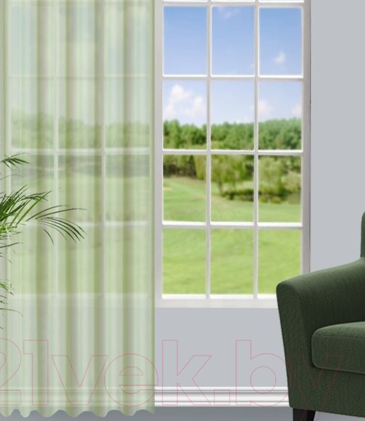 Гардина Велес Текстиль 150В (245x150, бледно-салатовый)