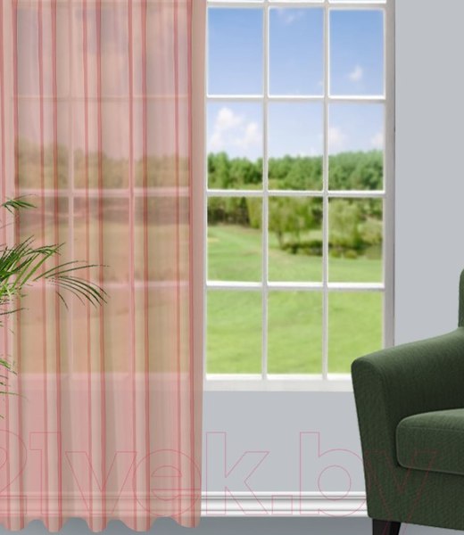 Гардина Велес Текстиль 150В (245x150, брусничный)