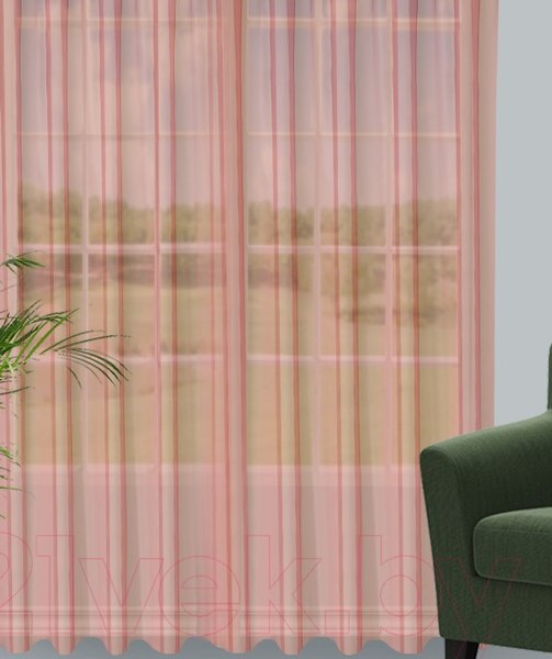 Гардина Велес Текстиль 600В (245x600, брусничный)