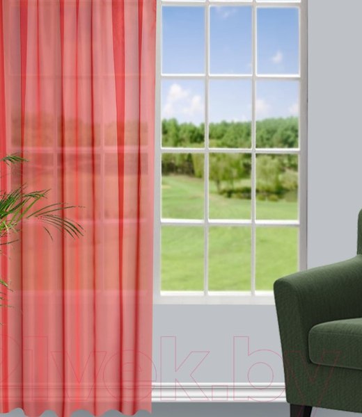 Гардина Велес Текстиль 150В (245x150, красный)