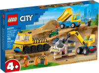 Конструктор Lego City Строительные машины и кран с шаром для сноса 60391 - 