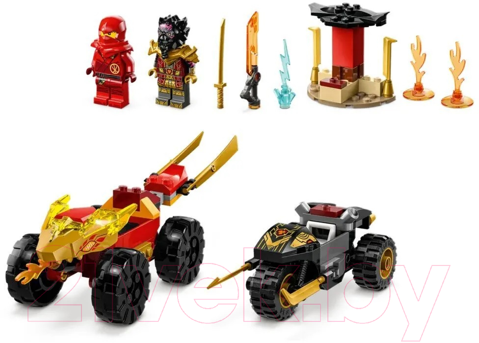 Конструктор Lego Ninjago Кай и Рас: Битва на машине и мотоцикле / 71789