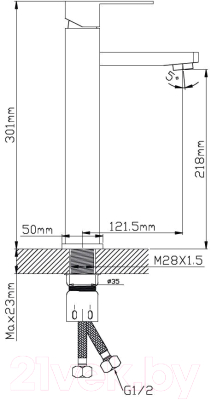 Смеситель Potato P10304S-2