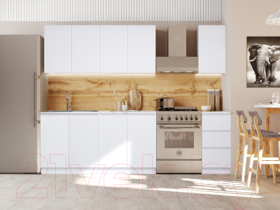 Готовая кухня Артём-Мебель Мэри СН-114 ДСП 2.0м (белый)