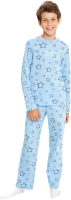 Пижама детская Mark Formelle 563320 (р.110-56, звезды на голубом) - 