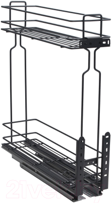 Корзина выдвижная AKS Карго нижнего крепления (30/2, графит)