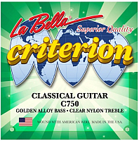 Струны для классической гитары La Bella C750 Gold Medium (нейлон) - 