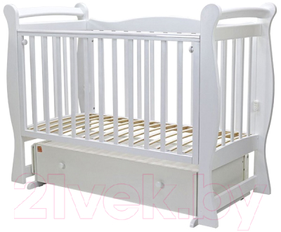 Детская кроватка Топотушки Валенсия-6 (белый)