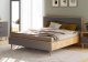 Миниатюра изображения товара Двуспальная кровать Мебельград Денвер 160 (дуб вотан/графит)