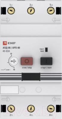 Автоматический выключатель пуска двигателя EKF Apd3-40-63