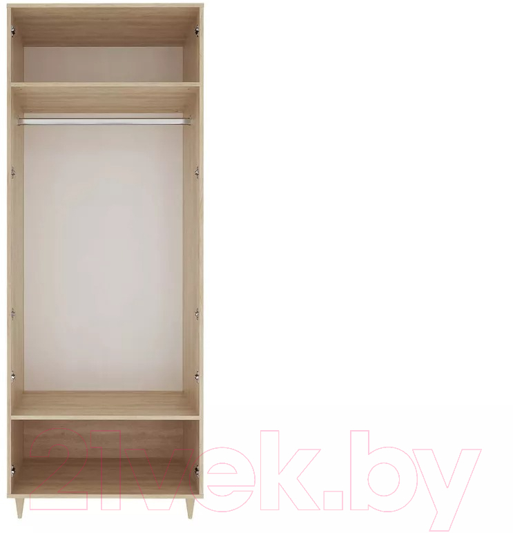 Шкаф Stolline Киото 2-х дверный / СТЛ.339.01 (дуб небраска/бетон темный) — фото 2
