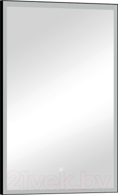 Зеркало Континент Frame Black Led 80x120 (теплая подсветка)