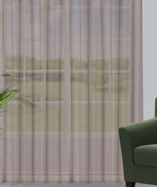 Гардина Велес Текстиль 300В (265x300, кофе)