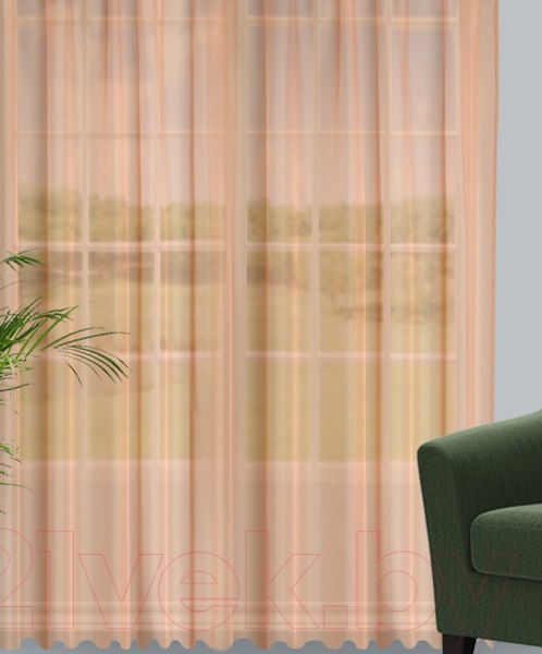 Гардина Велес Текстиль 600В (265x600, светло-коричневый)