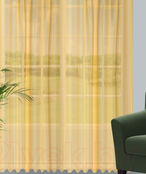 Гардина Велес Текстиль 600В (265x600, ярко-желтый)