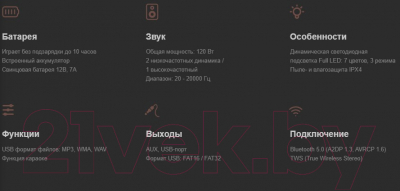 Изображение товара Портативная колонка Vipe Nitro X5 Pro VPMSNITROX5PRO