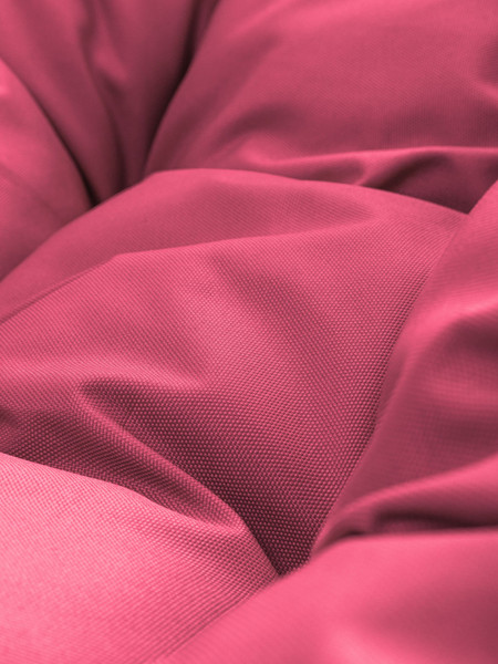 Кресло садовое M-Group Пончик / 12320108 (белый ротанг/розовая подушка)