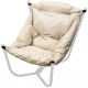 Кресло садовое M-Group Чил / 12360301 (серый/бежевая подушка) - 