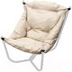 Кресло садовое M-Group Чил / 12360101 (белый/бежевая подушка) - 