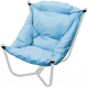 Кресло садовое M-Group Чил / 12360103 (белый/голубая подушка) - 