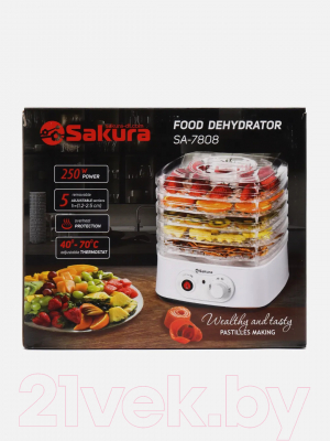 Сушилка для овощей и фруктов Sakura SA-7808