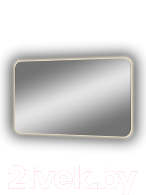 Зеркало Континент Burzhe Led 120x70 (с часами, функцией антизапотевания, холодная подсветка)