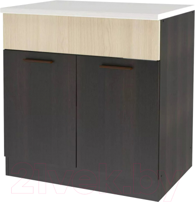 Шкаф-стол кухонный Stolline Дуэт 80 / СТЛ.316.06М (дуб феррара/ясень шимо светлый)