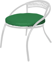 Кресло садовое M-Group Стамбул / 12350104 (белый/зеленая подушка) - 