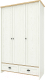 Шкаф Stolline Тифани 3-х дверный с ящиками / СТЛ.305.02 (дуб небраска/белый) - 