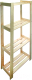 Миниатюра изображения товара Стеллаж Альфалес 4 полки (хвоя)