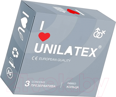 Презервативы Unilatex Ribbed 3018 (3шт)