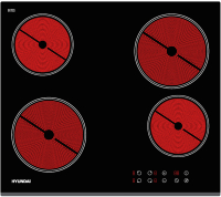

Электрическая варочная панель Hyundai, HHE 6460 BG