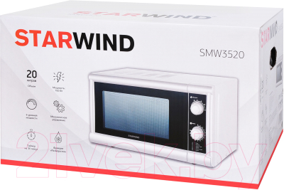 Микроволновая печь StarWind SMW3520 (белый/черный)