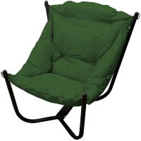 Кресло садовое M-Group Чил / 12360404 (черный/зеленая подушка) - 