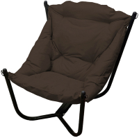 Кресло садовое M-Group Чил / 12360405 (черный/коричневая подушка) - 
