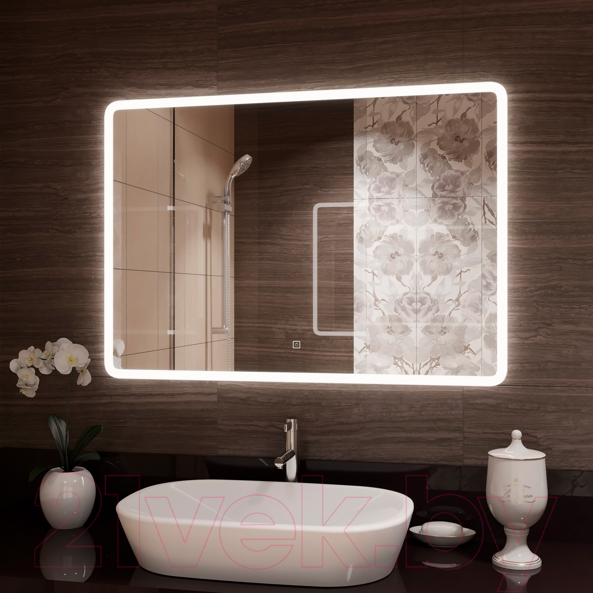 Зеркало Континент Demure Led 70x50 (с бесконтактным сенсором) — фото 6