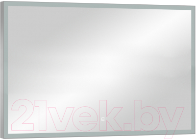 Зеркало Континент Frame Silver Led 110x80